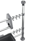 vidaXL Küchenorganisator Verstellbar Aluminium