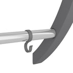 vidaXL Handtuchhalter mit Haken Silbern 56x16x72 cm Aluminium