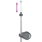 vidaXL Teleskop-Eckregal 4 Etagen Silbern Aluminium