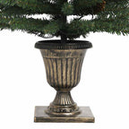 vidaXL Künstliche Weihnachtsbäume 2 Stk. mit Kranz, Girlande und LEDs