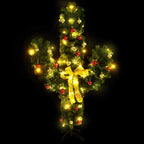 vidaXL Weihnachtsdeko Kaktus mit Ständer und LED Grün 150 cm PVC