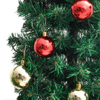 vidaXL Weihnachtskaktus mit Ständer und LED Grün 210 cm PVC