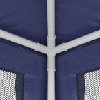 vidaXL Partyzelt mit 6 Mesh-Seitenwänden Blau 3x6 m HDPE