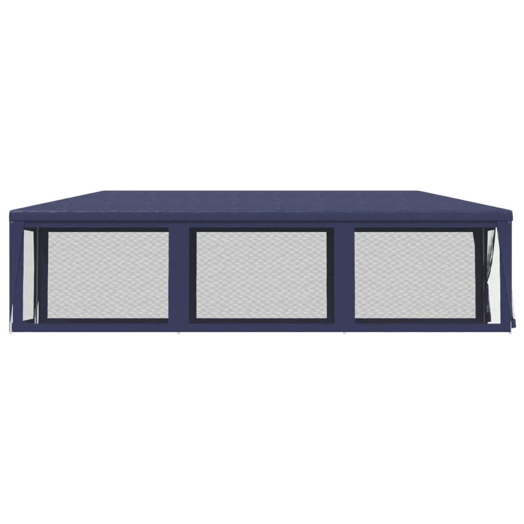 vidaXL Partyzelt mit 8 Mesh-Seitenwänden Blau 3x9 m HDPE