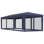 vidaXL Partyzelt mit 8 Mesh-Seitenwänden Blau 3x9 m HDPE