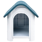 vidaXL Hundehütte Blau 59x75x66 cm Polypropylen