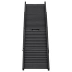 vidaXL Hunderampe Klappbar Schwarz 153x40x12,5 cm Kunststoff