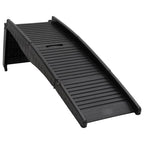 vidaXL Hunderampe Klappbar Schwarz 153x40x12,5 cm Kunststoff