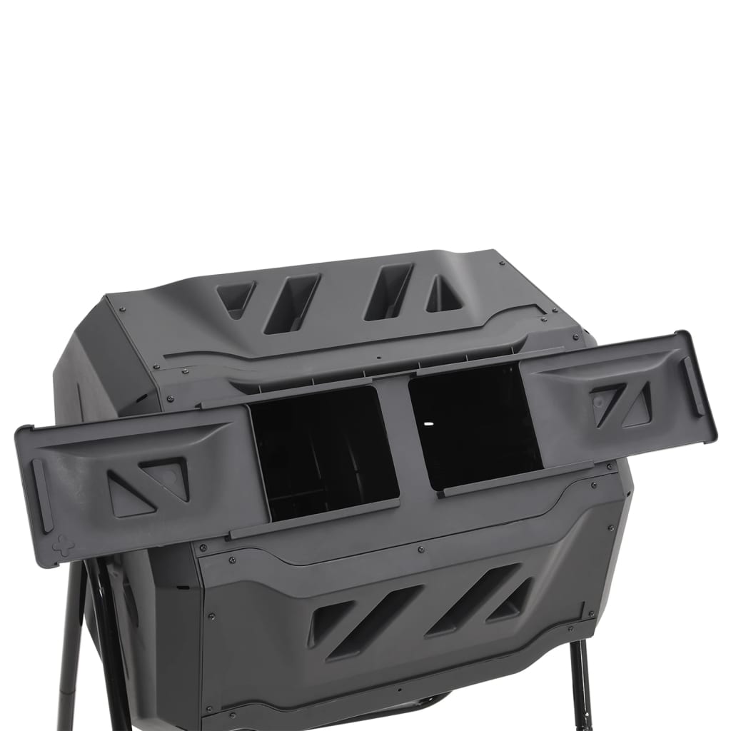 vidaXL Gartenkomposter Schwarz 73x64x95 cm 160 L