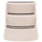 vidaXL Hundetreppe mit 3 Stufen Klappbar Creme 50x38x38 cm Kunststoff