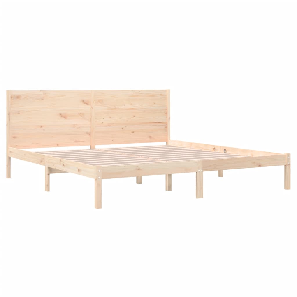 vidaXL Massivholzbett ohne Matratze 200x200 cm Kiefer