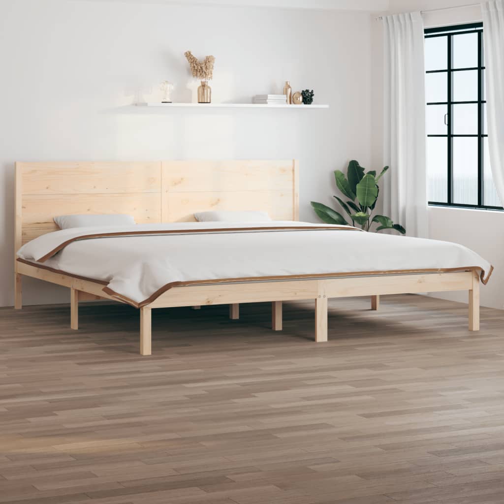 vidaXL Massivholzbett ohne Matratze 200x200 cm Kiefer