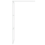 vidaXL Duschwand für Begehbare Dusche Silbern 80x195 cm ESG-Klarglas