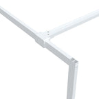 vidaXL Duschwand für Begehbare Dusche Weiß 80x195 cm ESG-Klarglas