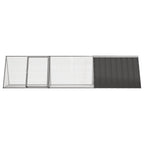 vidaXL Kaninchenkäfig Anthrazit 302,5x80,5x71 cm Verzinkter Stahl