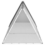 vidaXL Kaninchenkäfig Anthrazit 302,5x80,5x71 cm Verzinkter Stahl