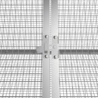 vidaXL Kaninchenkäfig Anthrazit 302,5x80,5x71 cm Verzinkter Stahl