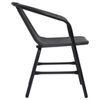 vidaXL Gartenstühle 6 Stk. Rattan-Optik Kunststoff und Stahl 110 kg
