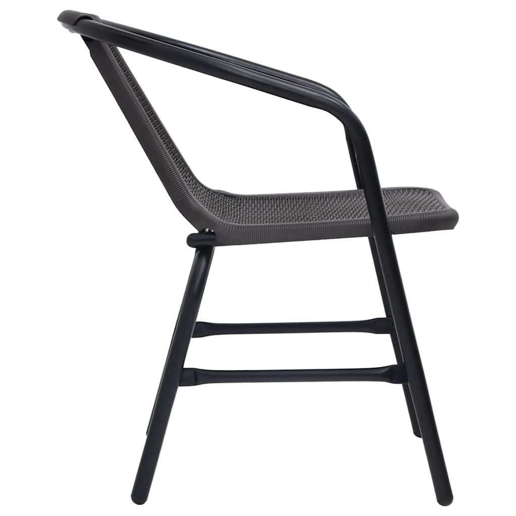vidaXL Gartenstühle 8 Stk. Rattan-Optik Kunststoff und Stahl 110 kg