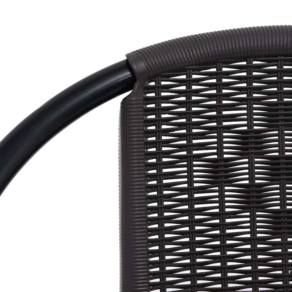 vidaXL Gartenstühle 8 Stk. Rattan-Optik Kunststoff und Stahl 110 kg