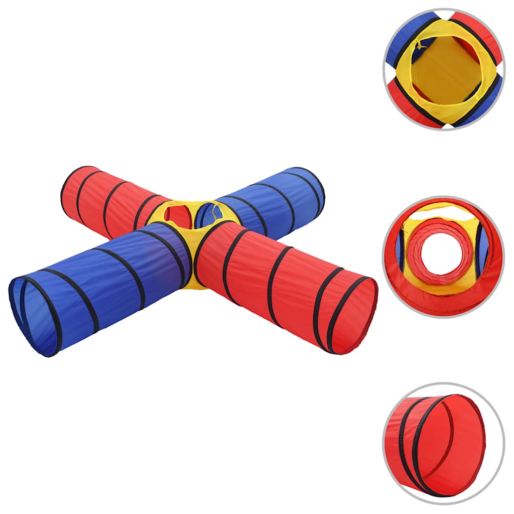 vidaXL Spieltunnel mit 250 Bällen Mehrfarbig