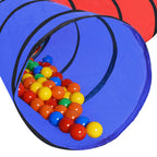 vidaXL Spieltunnel mit 250 Bällen Mehrfarbig