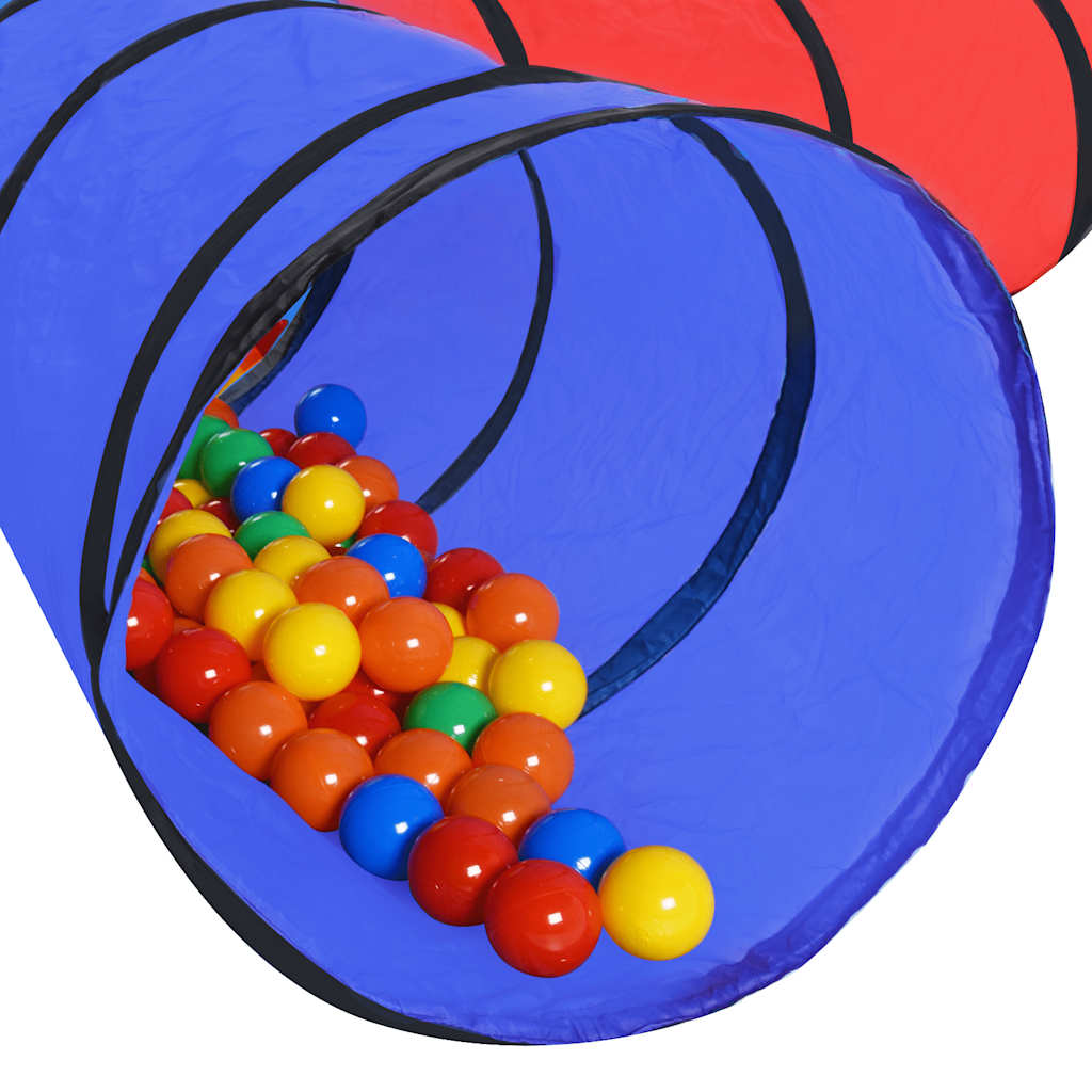 vidaXL Spieltunnel mit 250 Bällen Mehrfarbig