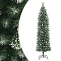 vidaXL Künstlicher Weihnachtsbaum mit Ständer Schlank 120 cm PVC