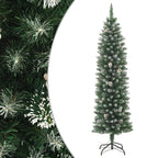 vidaXL Künstlicher Weihnachtsbaum mit Ständer Schlank 120 cm PVC