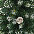vidaXL Künstlicher Weihnachtsbaum mit Ständer Schlank 120 cm PVC
