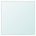 vidaXL Tischplatte Transparent 30x30 cm Hartglas