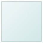 vidaXL Tischplatte Transparent 30x30 cm Hartglas