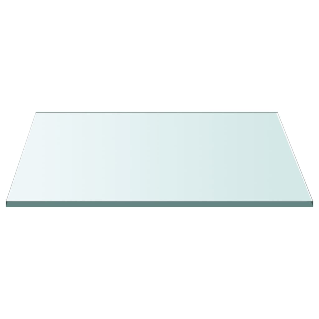 vidaXL Tischplatte Transparent 30x30 cm Hartglas