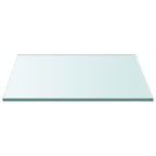 vidaXL Tischplatte Transparent 30x30 cm Hartglas