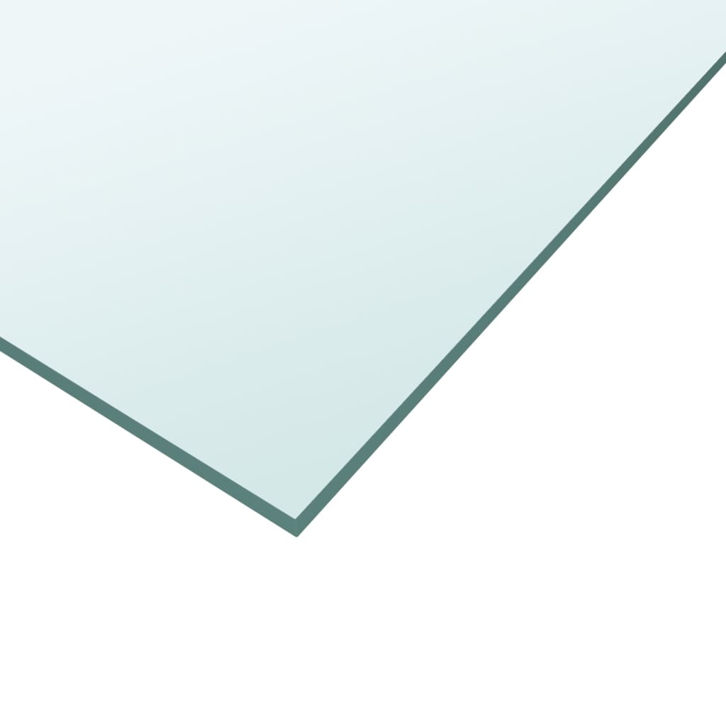 vidaXL Tischplatte Transparent 30x30 cm Hartglas