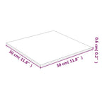 vidaXL Tischplatte Transparent 30x30 cm Hartglas