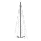 vidaXL LED-Weihnachtsbaum Kegelform Kaltweiß 1400 LEDs 160x500 cm