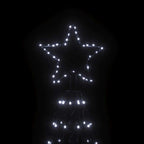 vidaXL LED-Weihnachtsbaum Kegelform Kaltweiß 1400 LEDs 160x500 cm