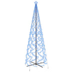 vidaXL LED-Weihnachtsbaum Kegelform Blau 1400 LEDs 160x500 cm