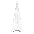 vidaXL LED-Weihnachtsbaum Kegelform Blau 1400 LEDs 160x500 cm