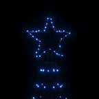 vidaXL LED-Weihnachtsbaum Kegelform Blau 1400 LEDs 160x500 cm