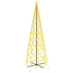 vidaXL LED-Weihnachtsbaum Kegelform Warmweiß 1400 LEDs 160x500 cm