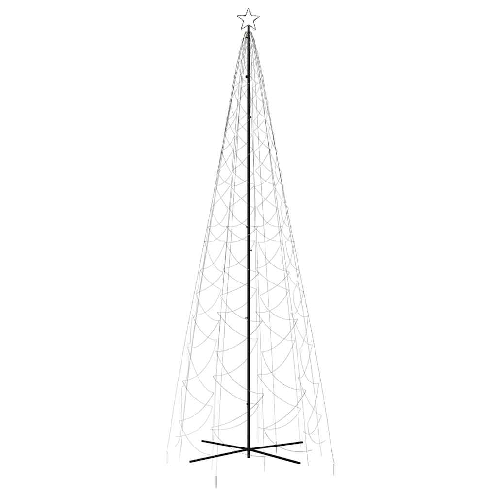 vidaXL LED-Weihnachtsbaum Kegelform Warmweiß 1400 LEDs 160x500 cm