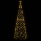 vidaXL LED-Weihnachtsbaum Kegelform Warmweiß 1400 LEDs 160x500 cm