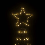 vidaXL LED-Weihnachtsbaum Kegelform Warmweiß 1400 LEDs 160x500 cm