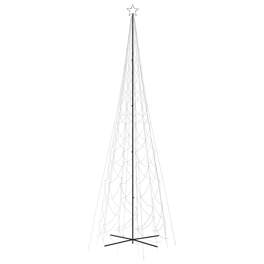 vidaXL LED-Weihnachtsbaum Kegelform Kaltweiß 3000 LEDs 230x800 cm