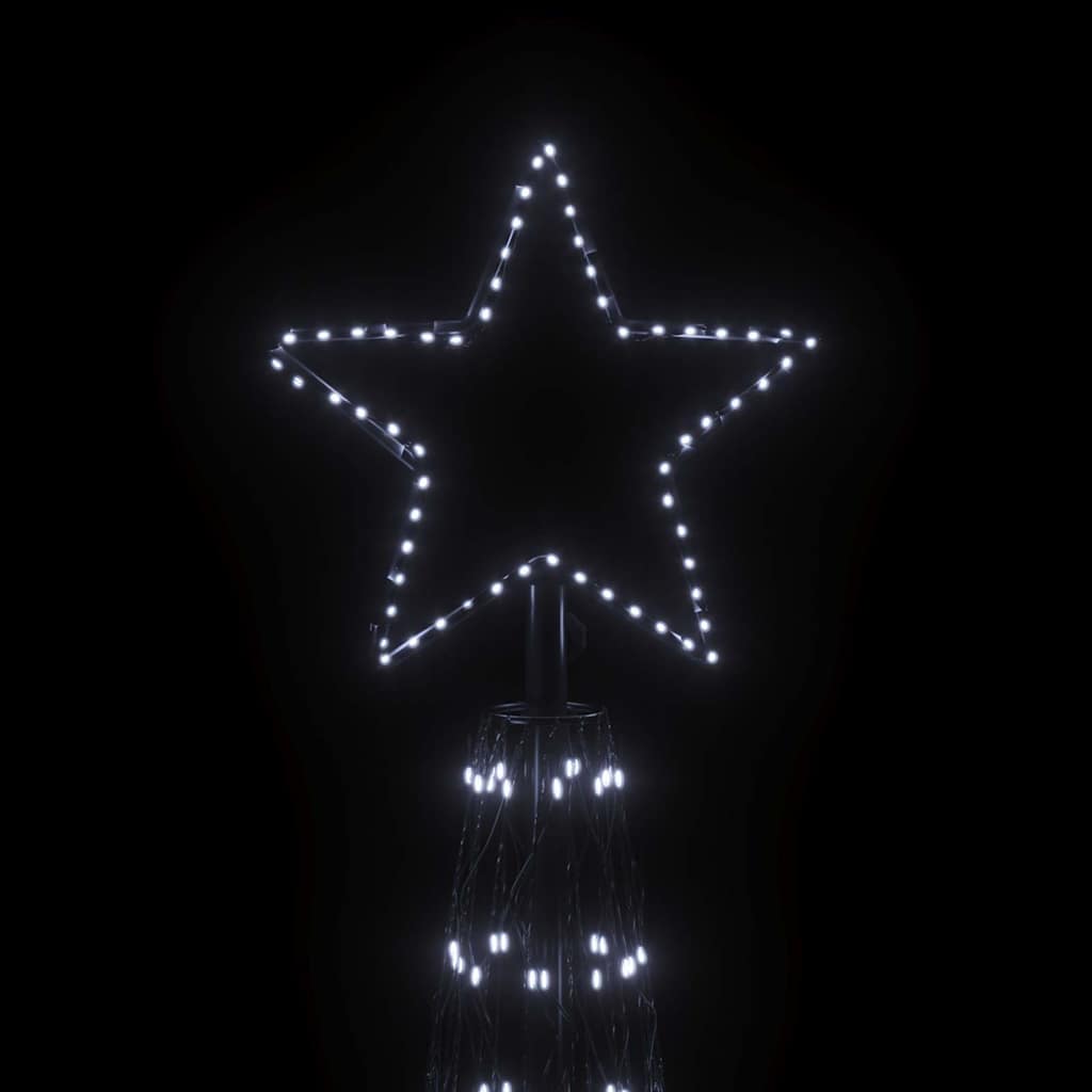vidaXL LED-Weihnachtsbaum Kegelform Kaltweiß 3000 LEDs 230x800 cm