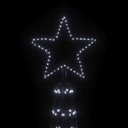 vidaXL LED-Weihnachtsbaum Kegelform Kaltweiß 3000 LEDs 230x800 cm