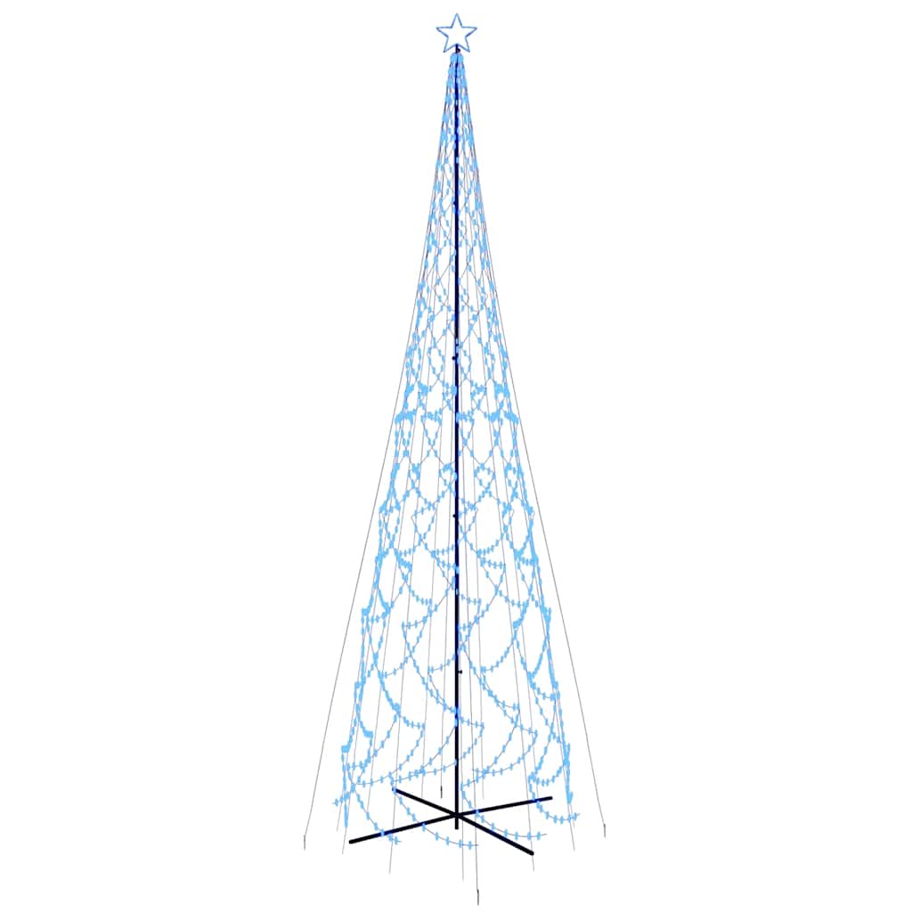 vidaXL LED-Weihnachtsbaum Kegelform Blau 3000 LEDs 230x800 cm