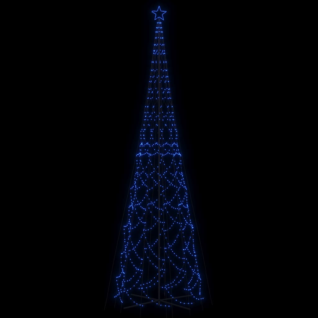 vidaXL LED-Weihnachtsbaum Kegelform Blau 3000 LEDs 230x800 cm